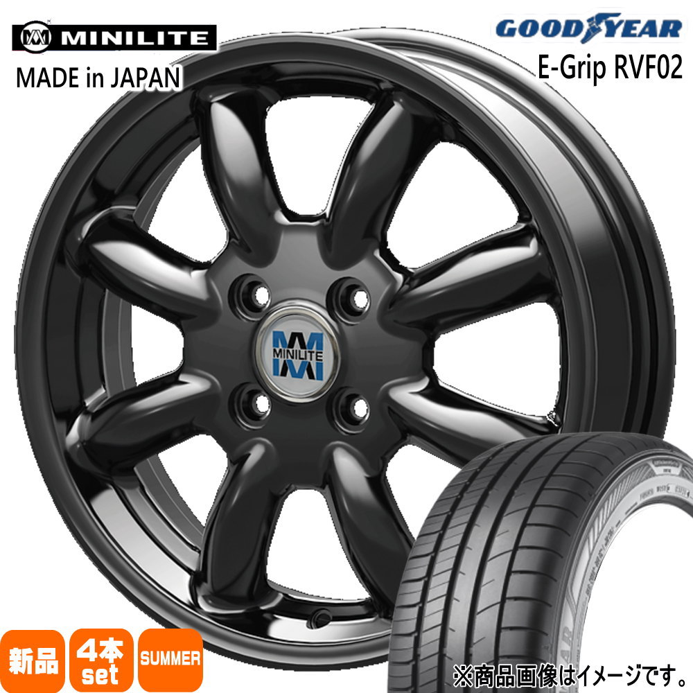 175/65R15 84H グッドイヤー EfficentGrip RVF02 夏用 サマータイヤ MINILITE スズキ イグニス クロスビー 15インチ