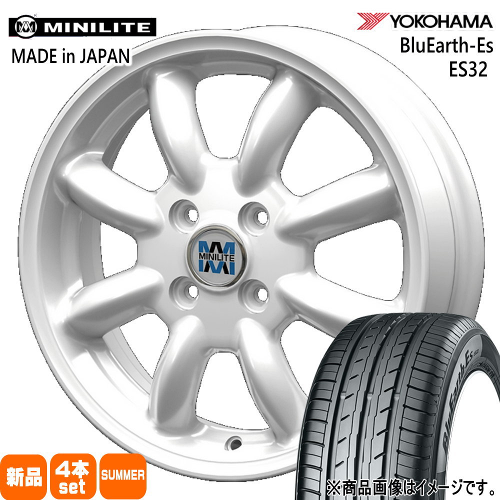 175/55R15 77V ヨコハマ BluEarth-Es ES32 夏用 サマータイヤ MINILITE トヨタ タンク ルーミー 15インチ