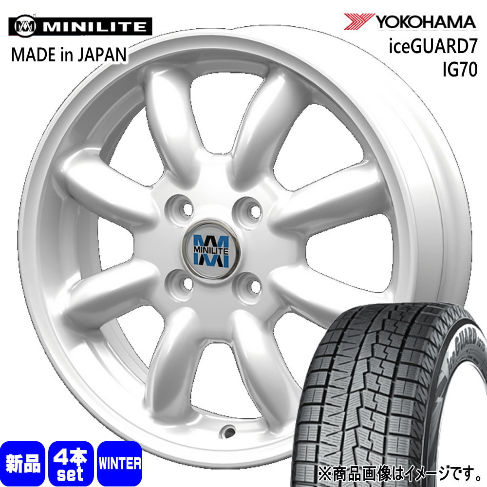 165/65R14 79Q ヨコハマ iceGUARD7 IG70 冬用 スタッドレスタイヤ MINILITE トヨタ タンク ルーミー パッソ  14インチ