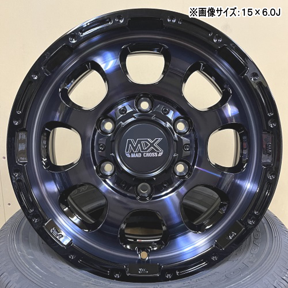 195/80R15 108/106S LT ミシュラン AGILIS CROSSCLIMATE 夏冬兼用 オールシーズンタイヤ MAD CROSS GRACE 200系 ハイエース 専用  15インチの画像