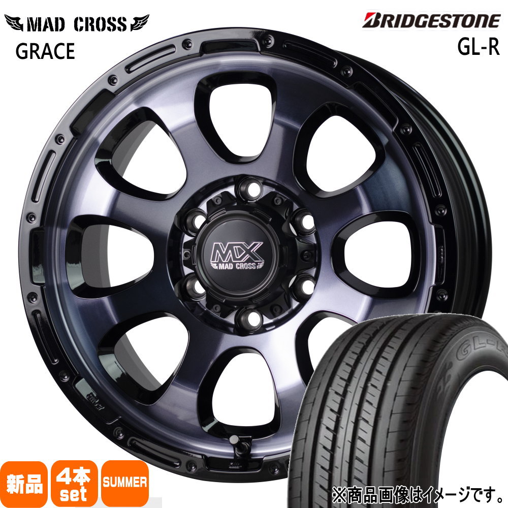 215/60R17 C 109/107R ブリヂストン GL-R 夏用 サマータイヤ MAD CROSS GRACE 200系 ハイエース 専用  17インチ
