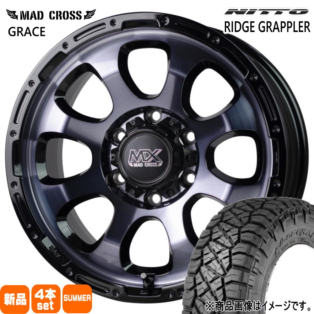 265/70R17  ニットー RIDGE GRAPPLER 夏用 サマータイヤ MAD CROSS GRACE トヨタ FJクルーザー ハイラックス プラド 17インチ
