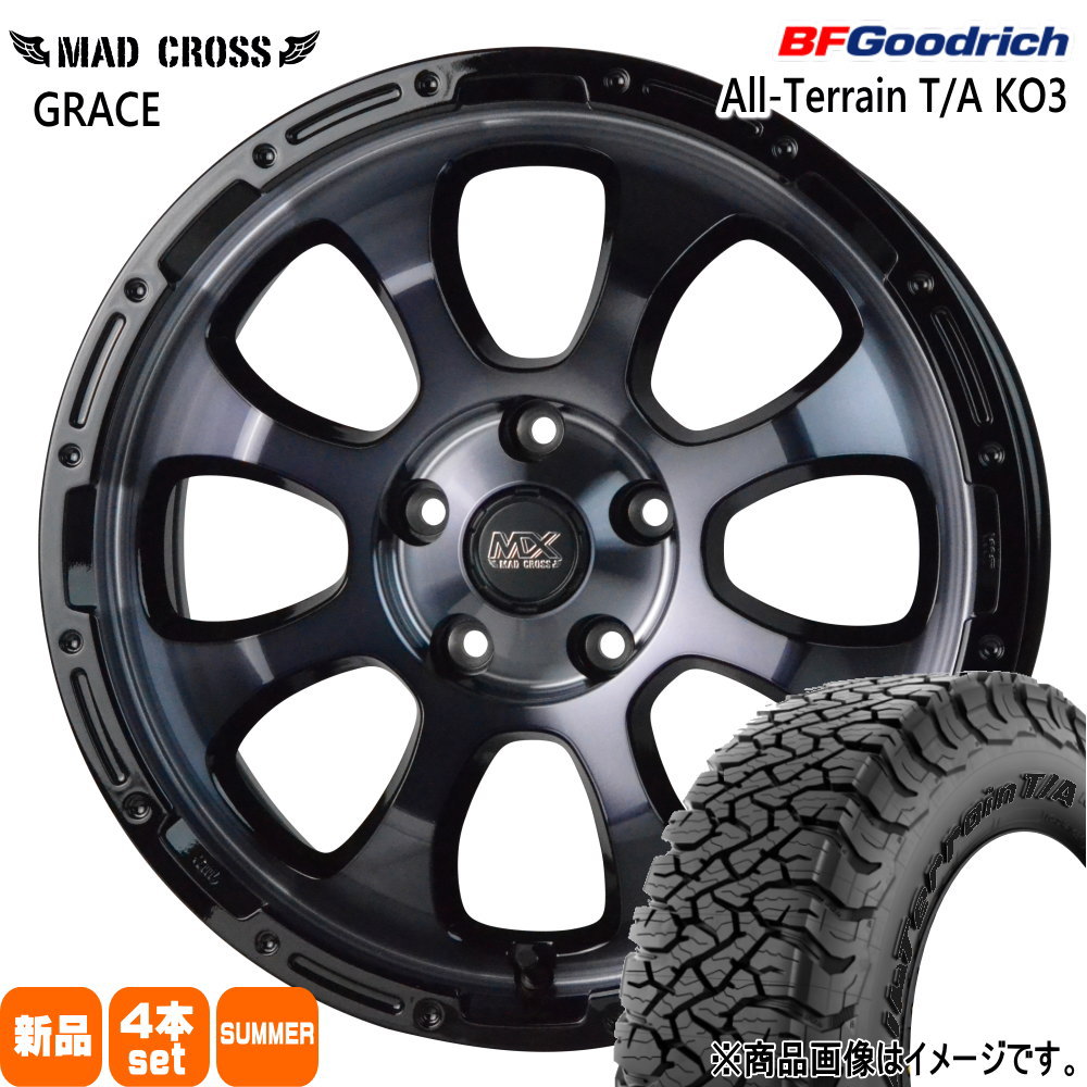 215/65R16 103/100S LT BFグッドリッチ All-Terrain T/A KO3 夏用 サマータイヤ MAD CROSS GRACE T30 T31エクストレイル/20系アルファード 16インチ