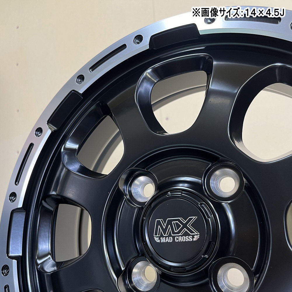 165/60R14 75Q ブリヂストン BLIZZAK VRX3 冬用 スタッドレスタイヤ MAD CROSS GRACE エブリィワゴン アトレー etc  14インチの画像