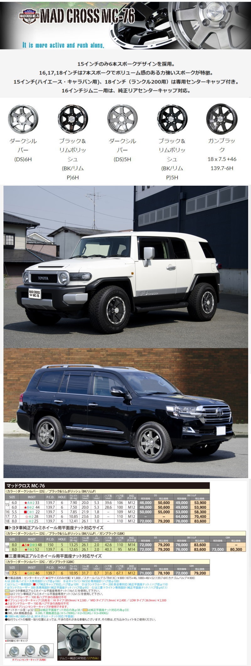 HOT STUFF（ホットスタッフ） 法人配送 18 × 8.0 +52 6/139.7 4本