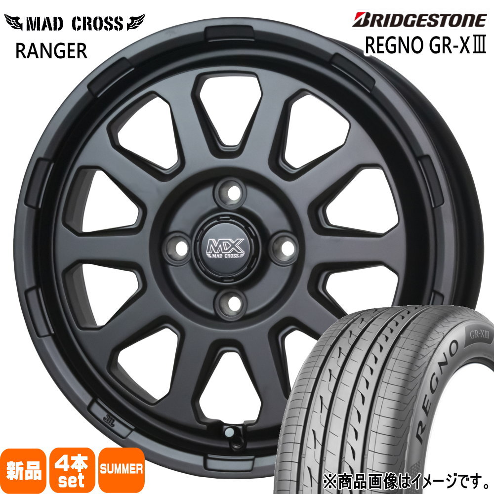 155/65R14 75H ブリヂストン REGNO GR-X3 夏用 サマータイヤ MAD CROSS RANGER 軽自動車 N BOX タント スペーシア デイズ ルークス
