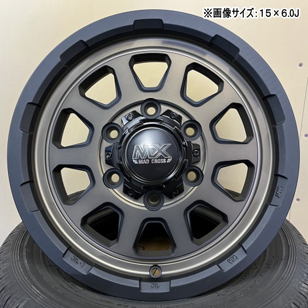 195/80R15 108/106S LT ミシュラン AGILIS CROSSCLIMATE 夏冬兼用 オールシーズンタイヤ MAD CROSS RANGER 200系 ハイエース 専用の画像