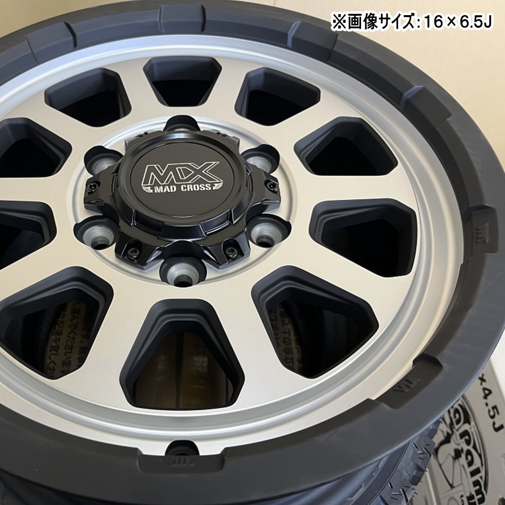 215/70R16 100Q ブリヂストン BLIZZAK DM-V3 冬用 スタッドレスタイヤ MAD CROSS RANGER 200系 ハイエース 専用の画像