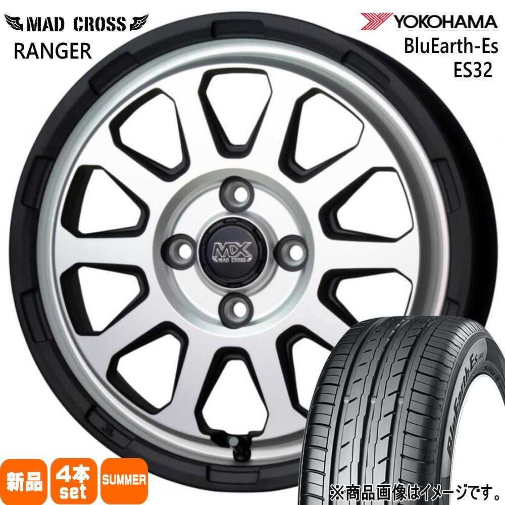 155/65R14 75S ヨコハマ BluEarth-Es ES32 夏用 サマータイヤ MAD CROSS RANGER N BOX タント スペーシア デリカミニ ハイゼット
