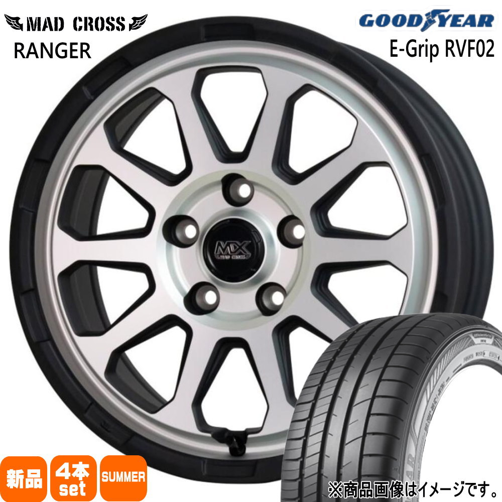 215/65R16 98H グッドイヤー EfficentGrip RVF02 夏用 サマータイヤ MAD CROSS RANGER 日産 T30 T31エクストレイル/トヨタ 20系アルファード