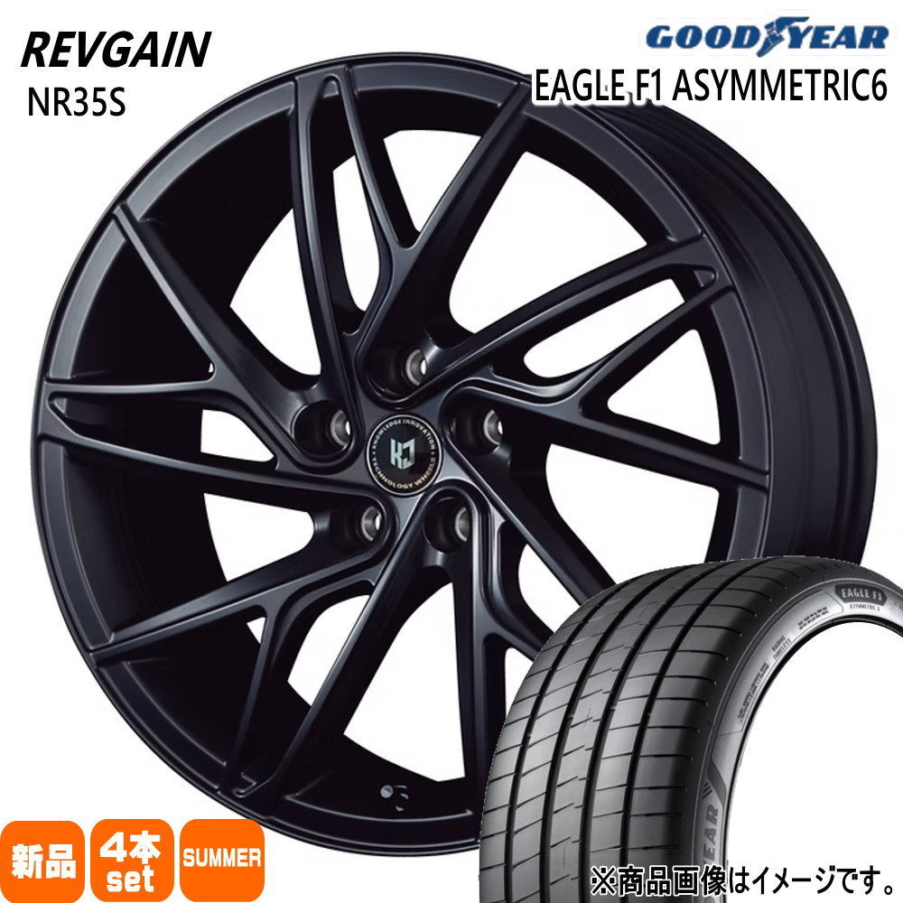 245/45R20 103Y XL グッドイヤー EAGLE F1 ASYMMETRIC6 夏用 サマータイヤ REVGAIN NR35S 40系 アルファード ヴェルファイア