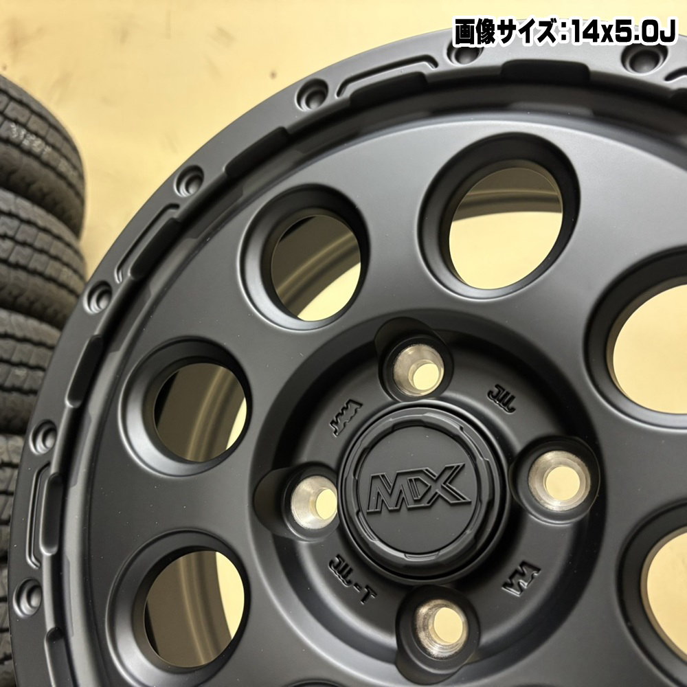 155/80R14 88/86N LT ダンロップ ALL SEASON MAXX VA1 夏冬兼用 オールシーズンタイヤ MAD CROSS RECON 160系 プロボックス・サクシードの画像
