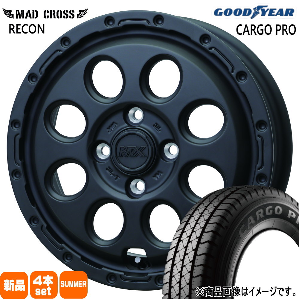 165/80R14 97/95N LT グッドイヤー CARGO PRO 夏用 サマータイヤ MAD CROSS RECON 160系 プロボックス・サクシード Y12 ADバン