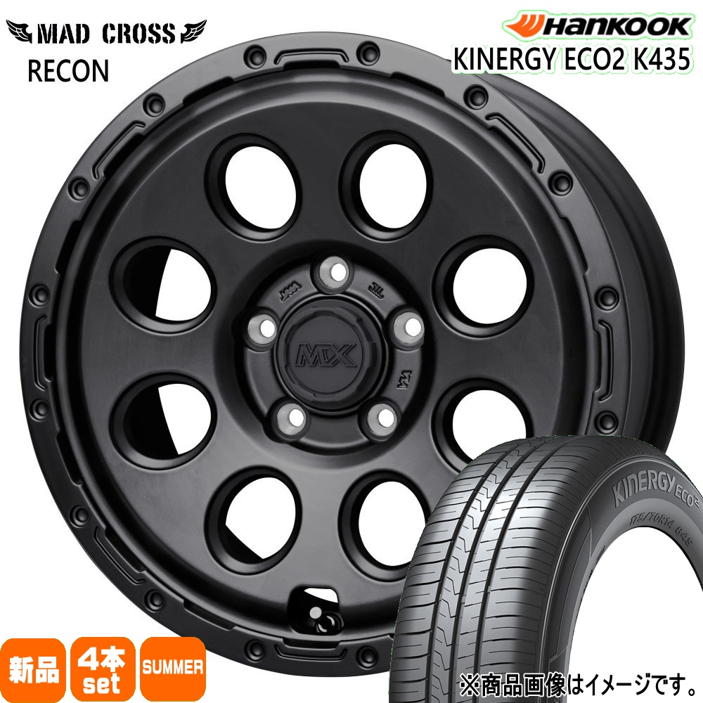 185/60R15  ハンコック Kinergy eco2 K435 夏用 サマータイヤ MAD CROSS RECON 170系 シエンタ