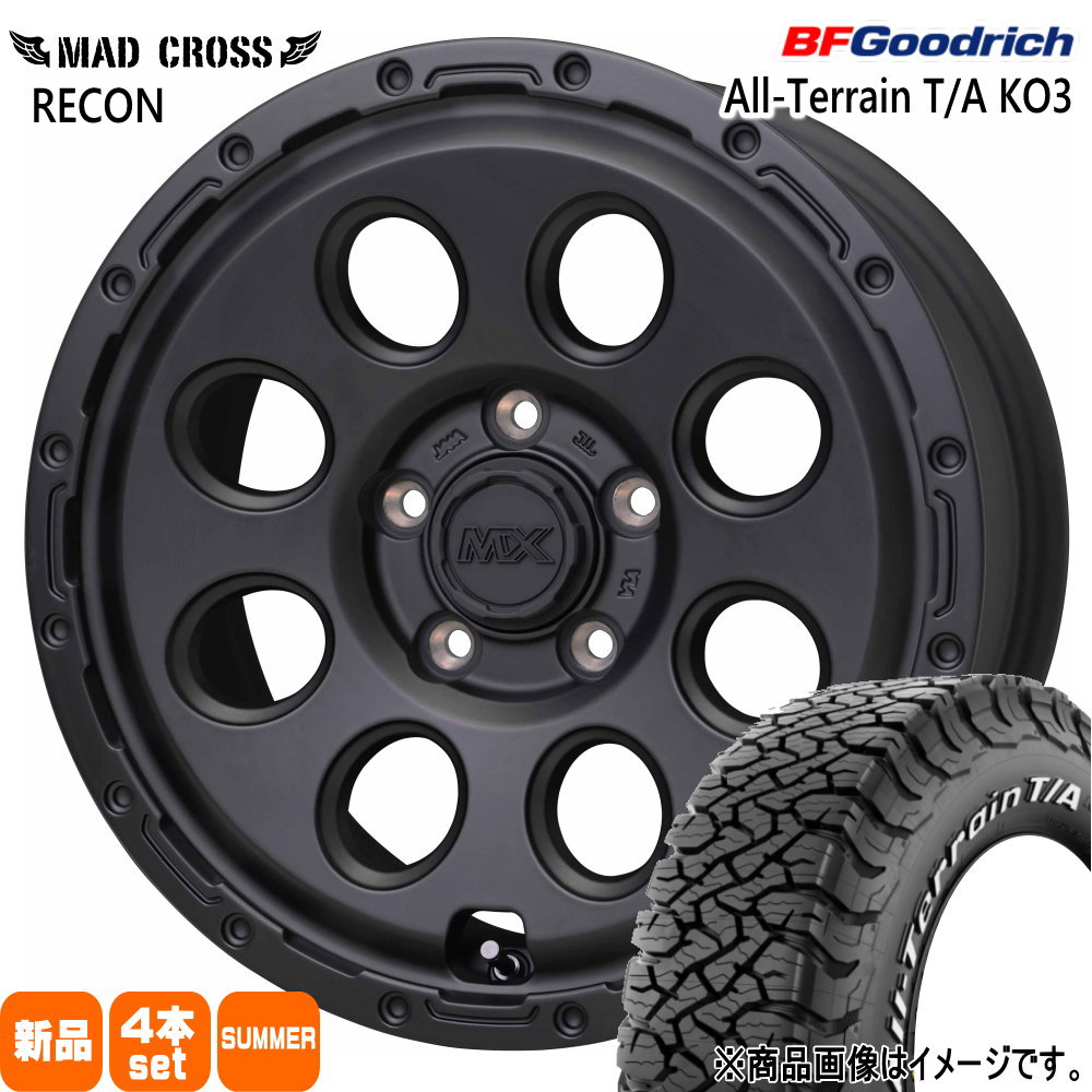 215/70R16 100/97S LRC LT BFグッドリッチ All-Terrain T/A KO3 夏用 サマータイヤ MAD CROSS RECON SK9フォレスター