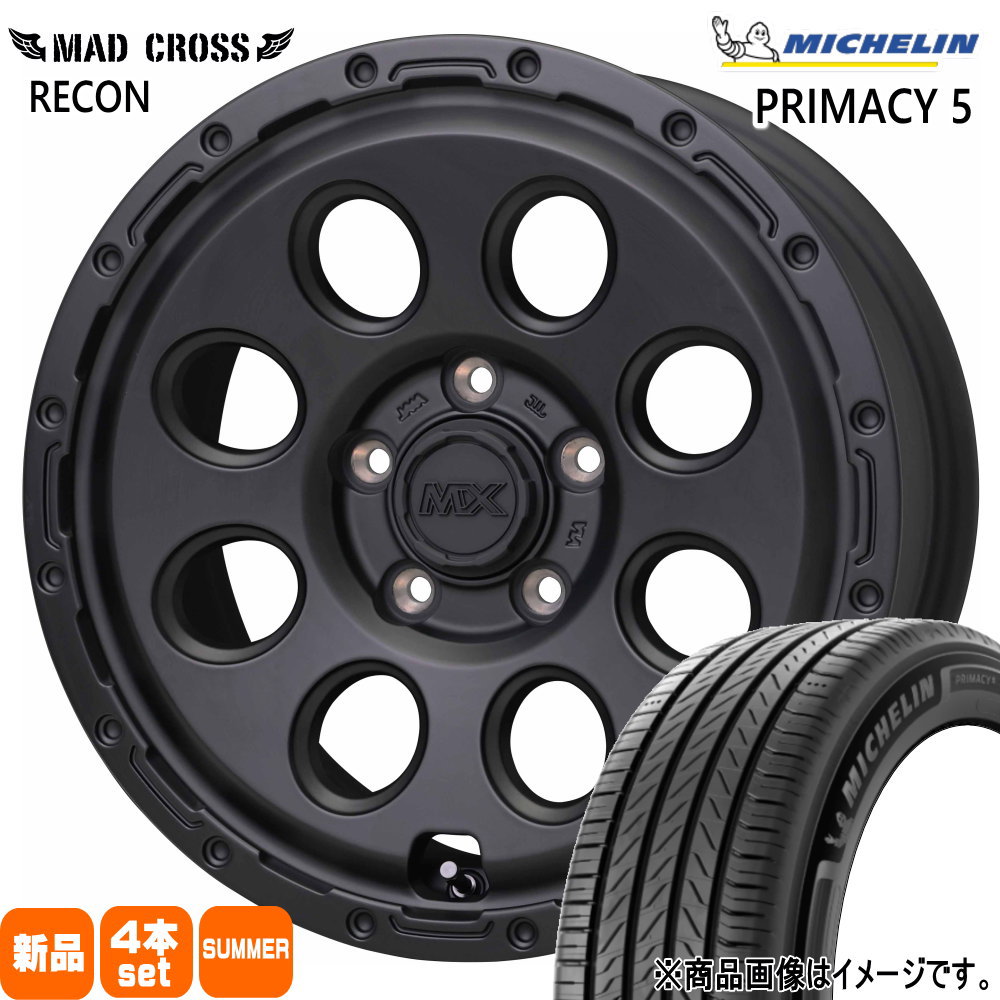 205/65R16 95W ミシュラン RIMACY 5 夏用 サマータイヤ MAD CROSS RECON ヤリスクロス/RP6-8ステップワゴン