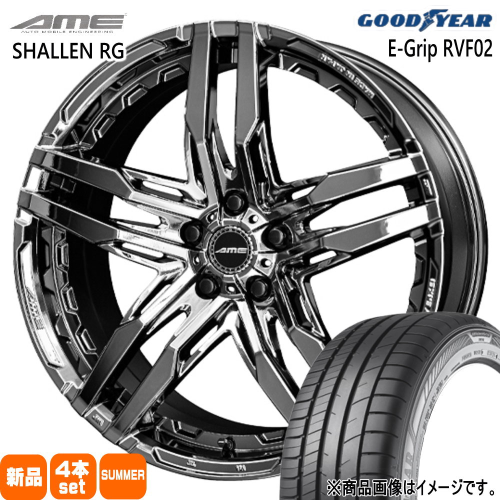 245/35R20 95W グッドイヤー EfficentGrip RVF02 夏用 サマータイヤ AME SHALLEN RG 20系 アルファード ヴェルファイア  20インチ