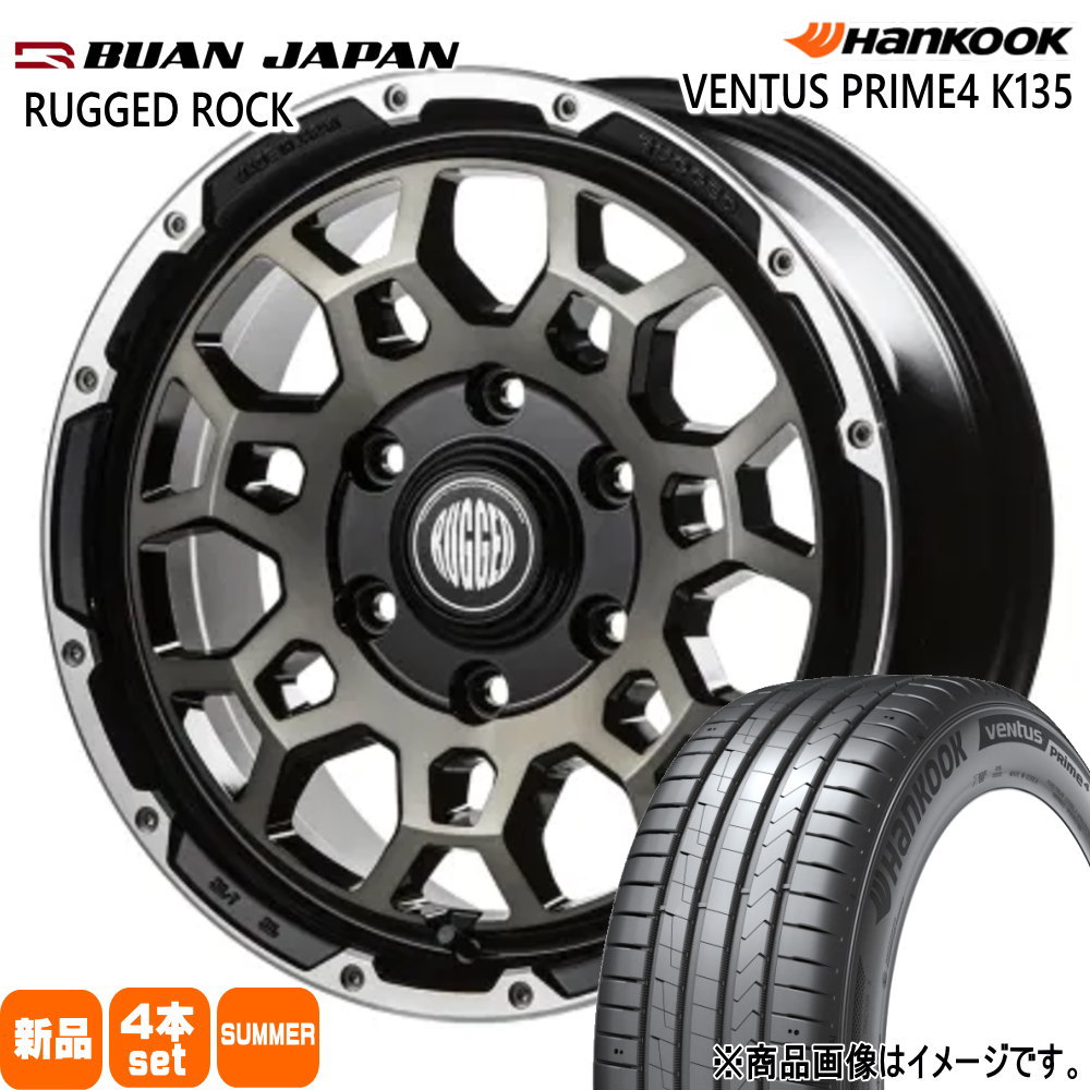215/65R16 102H XL ハンコック Ventus Prime4 K135A 夏用 サマータイヤ RUGGED ROCK 200系 ハイエース 専用