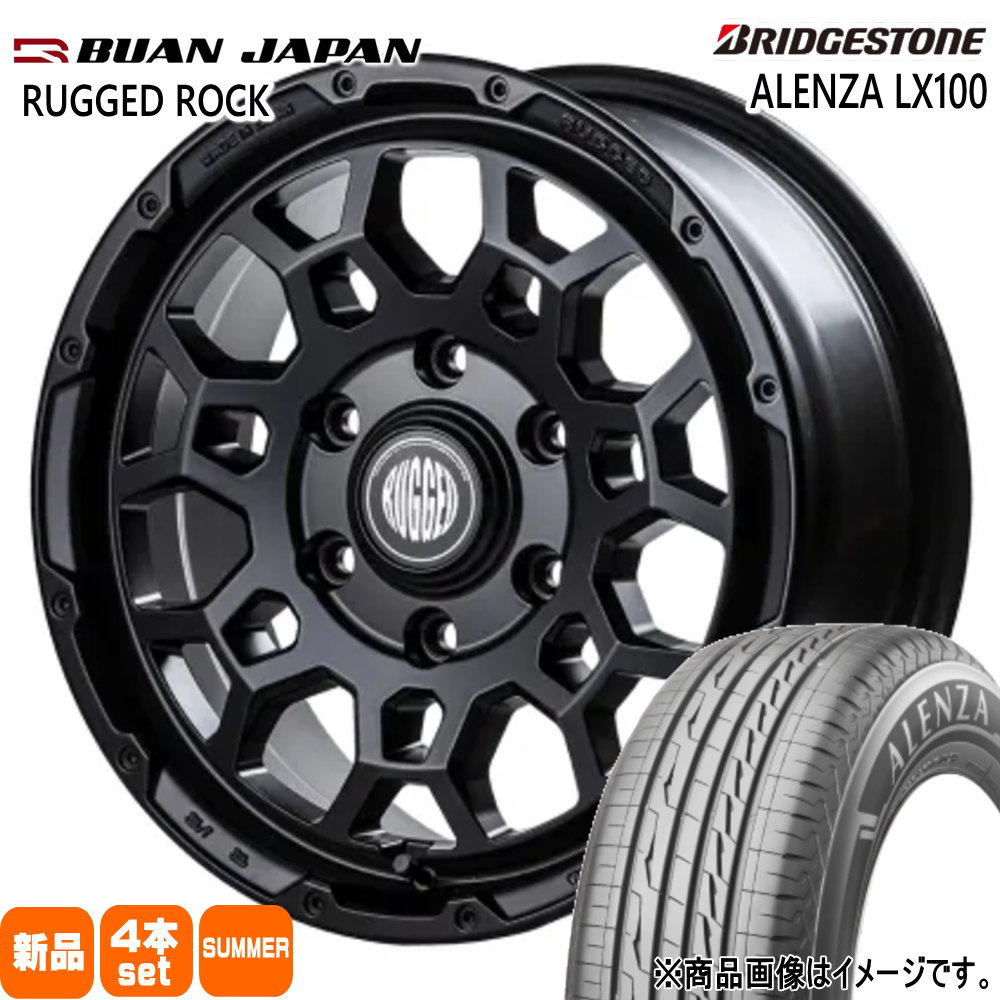 215/65R16 98H ブリヂストン ALENZA LX100 夏用 サマータイヤ RUGGED ROCK 200系 ハイエース 専用