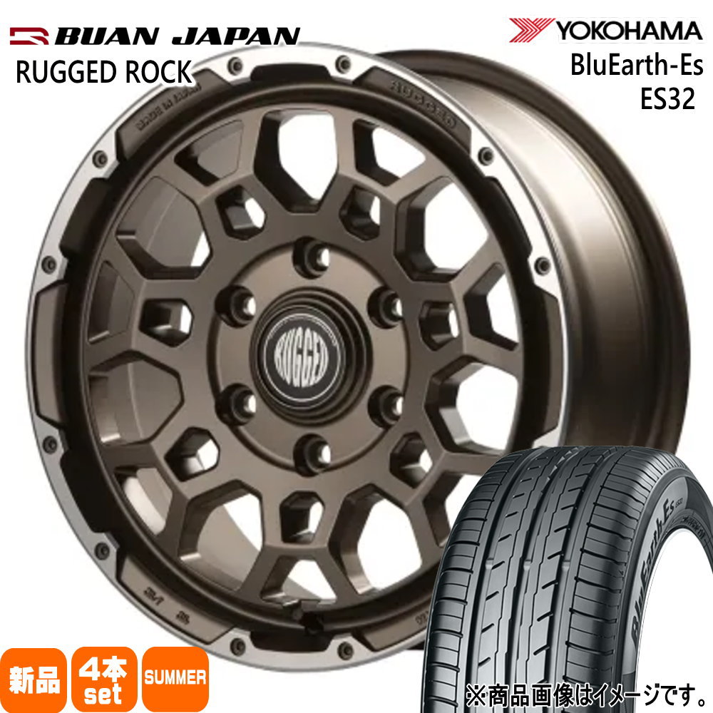 215/65R16 98H  ヨコハマ BluEarth-Es ES32 夏用 サマータイヤ RUGGED ROCK 200系 ハイエース 専用