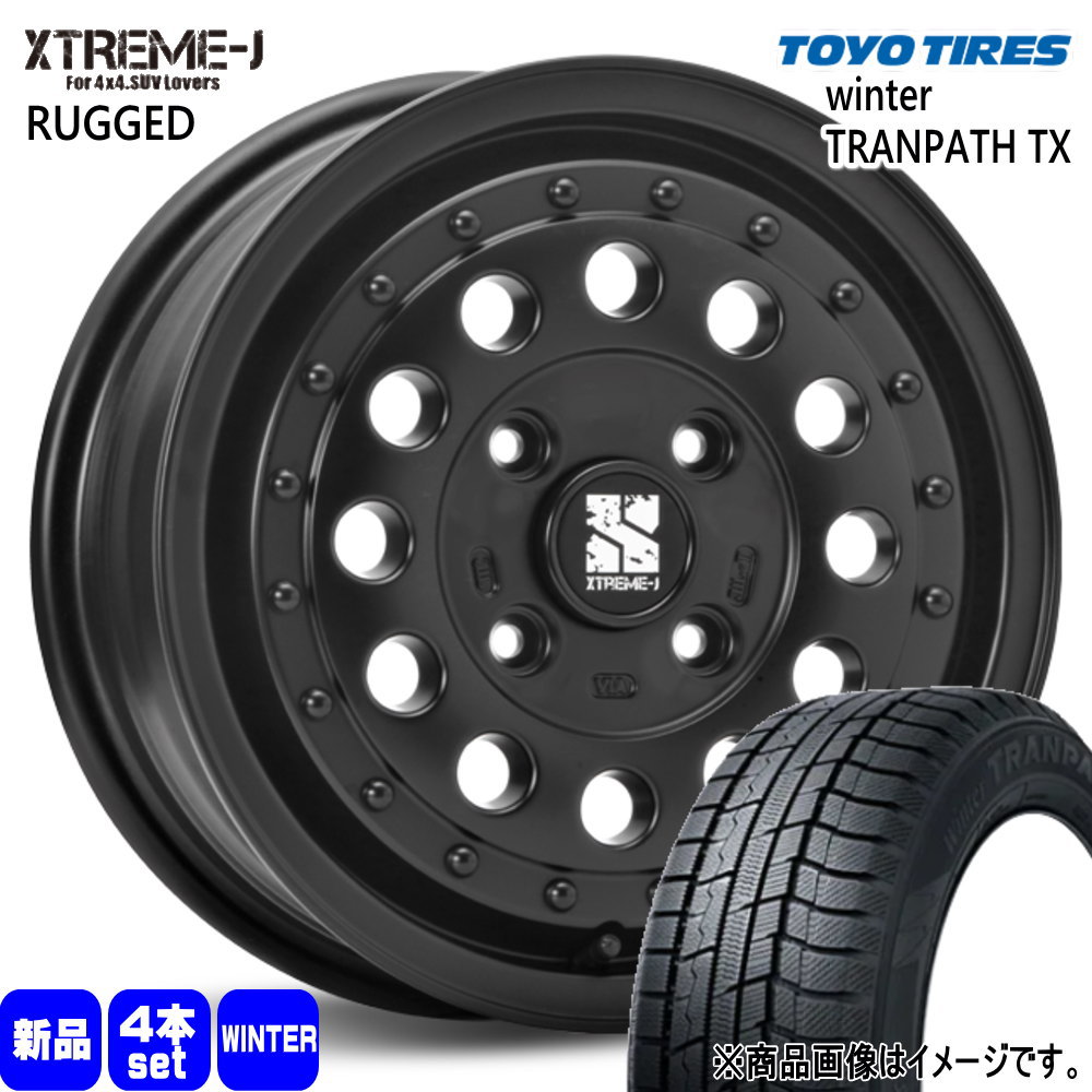 トーヨータイヤ winterTRANPATH TX 165/65R14 冬タイヤ MLJ XTREME J RUGGED 5.0J 4穴 4/100 14インチ ハスラー デリカミニ ハイゼット アゲトラ : rugged sb 1450454100 tx 1656514 : タイヤショップ78 2号店