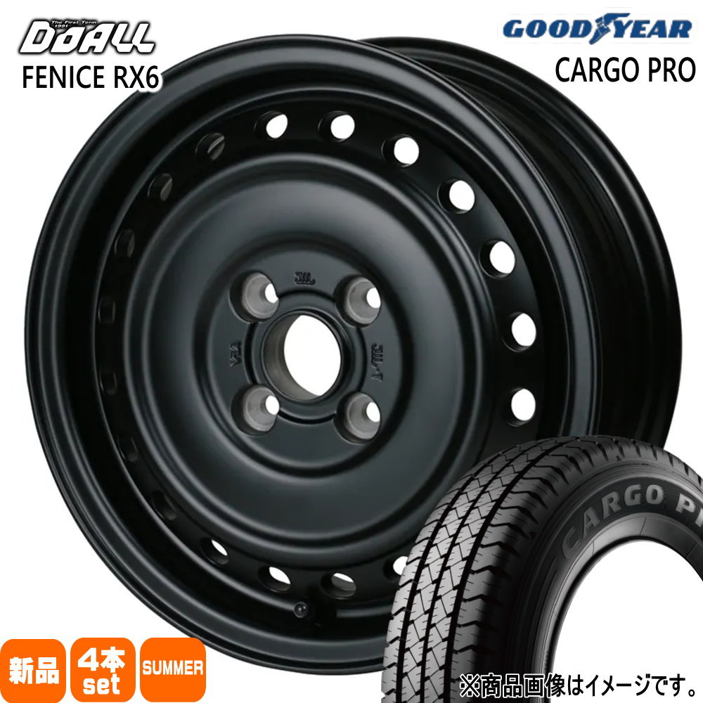155/80R14 88/86N LT グッドイヤー CARGO PRO 夏用 サマータイヤ ALGERNON FENICE RX6 160系 プロボックス・サクシード