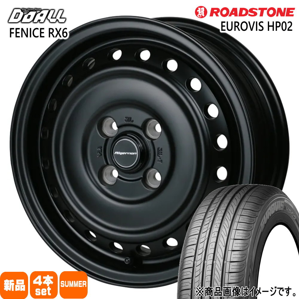 155/65R14 75T ロードストーン EUROVIS HP02 夏用 サマータイヤ ALGERNON FENICE RX6 軽自動車 N BOX タント スペーシア デイズ