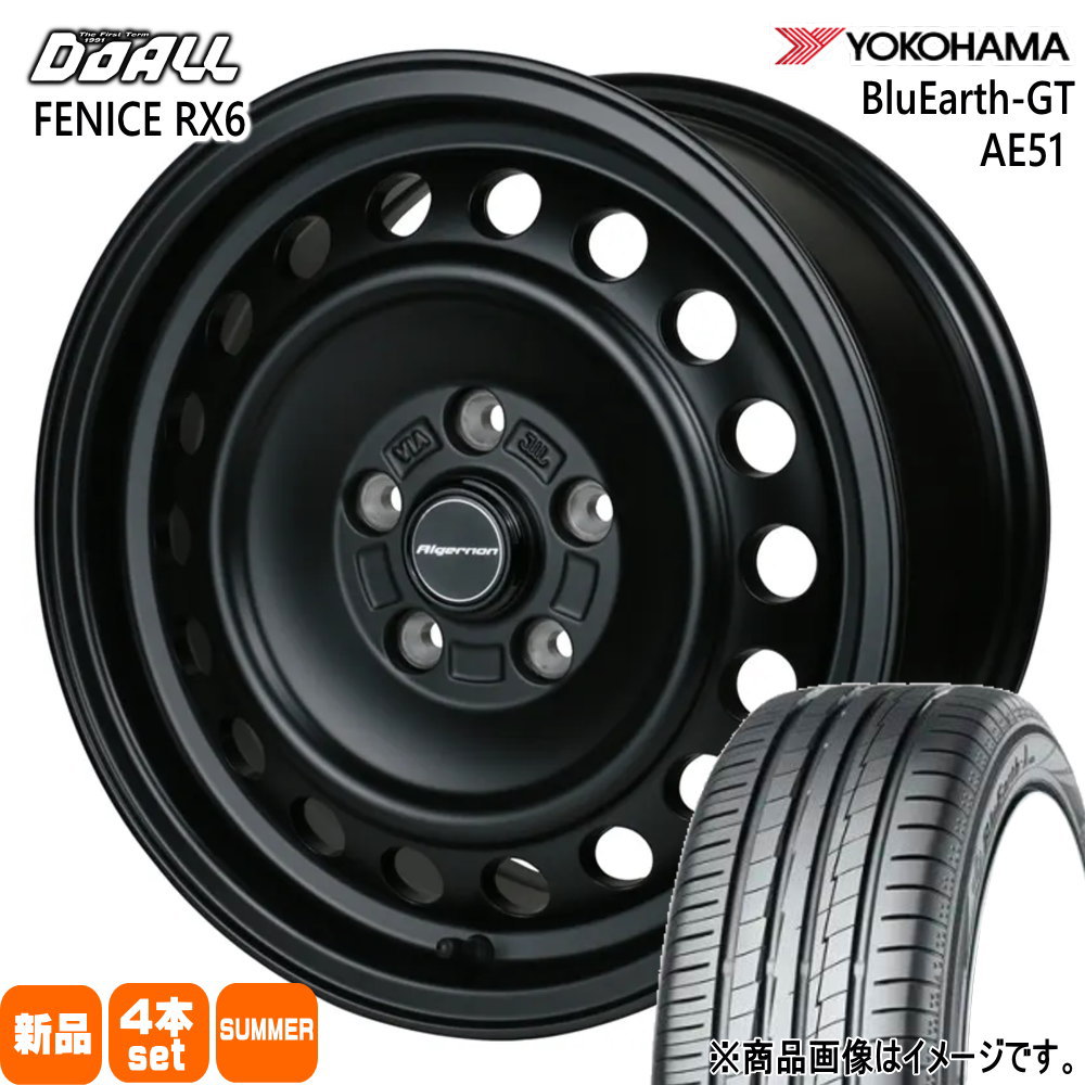 205/65R16 95H ヨコハマ BluEarth-GT AE51 夏用 サマータイヤ ALGERNON FENICE RX6 ヤリスクロス/RP6-8ステップワゴン