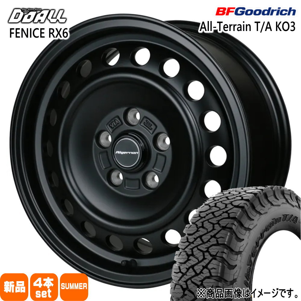 215/65R16 103/100S LT BFグッドリッチ All-Terrain T/A KO3 夏用 サマータイヤ ALGERNON FENICE RX6 T30 T31エクストレイル/カローラクロス