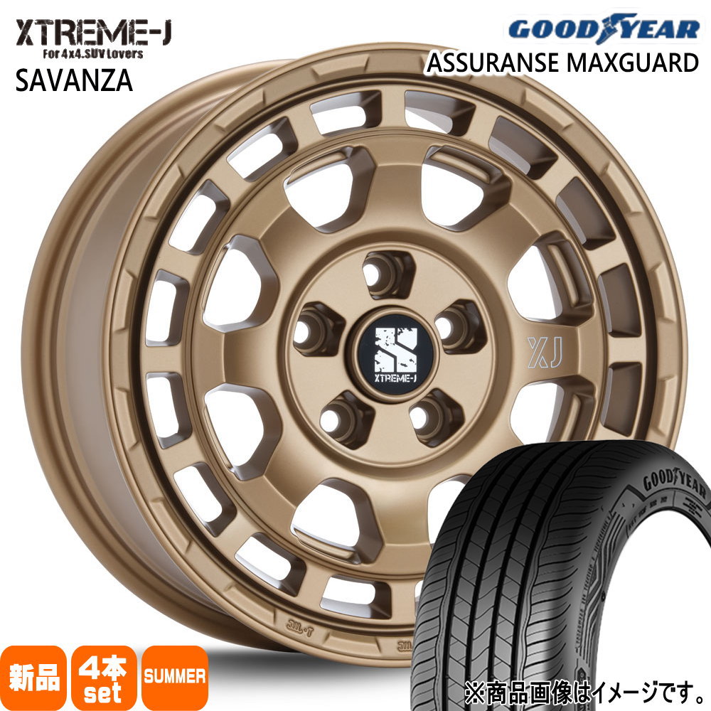 205/60R16 92H グッドイヤー ASSURANCE MAXGUARD 夏用 サマータイヤ XTREME-J SAVANZA 90系 ノア ヴォクシー/ジューク/フロンクス