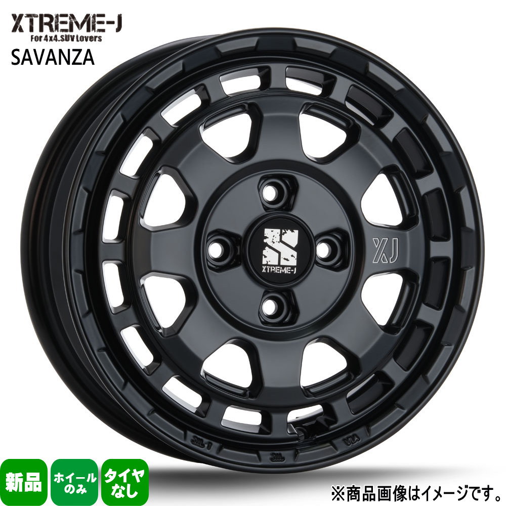 14 × 4.5 +45 4/100 4本セット 軽自動車 タント N BOX スペーシア  デリカミニ MLJ XTREME-J SAVANZA 新品 14インチ ホイールのみ