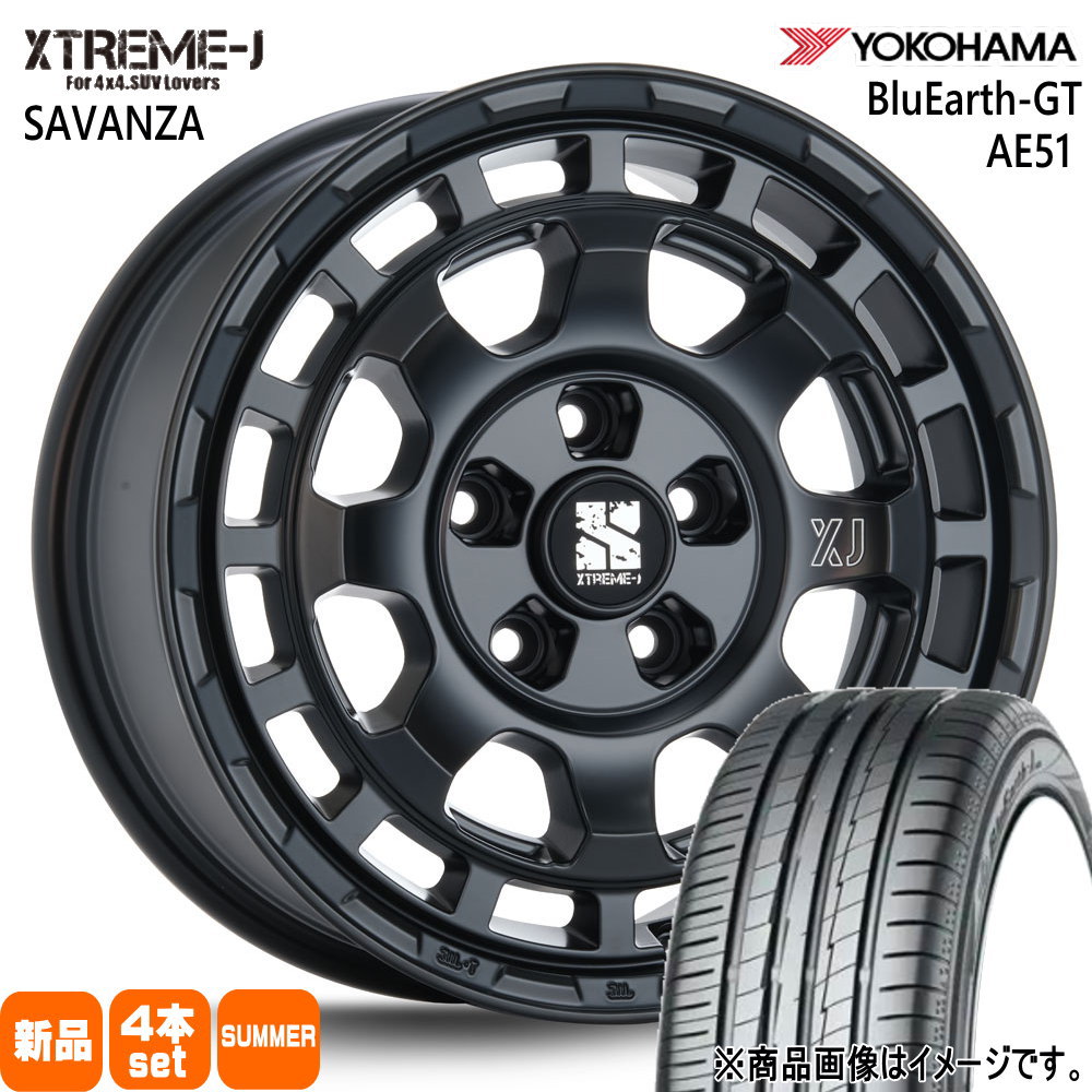 205/60R16 92V ヨコハマ BluEarth-GT AE51 夏用 サマータイヤ XTREME-J SAVANZA 90系 ノア ヴォクシー/ジューク/フロンクス