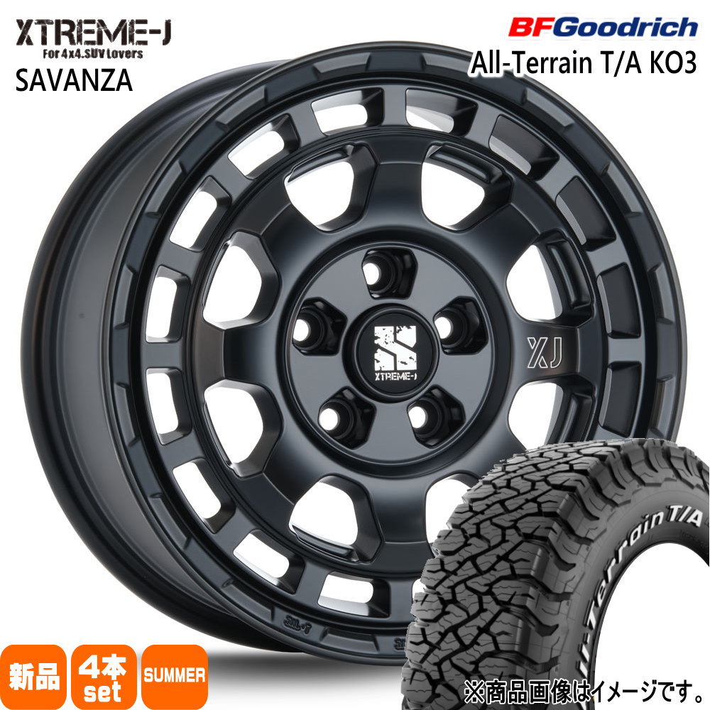 225/70R16 102/99S LRC LT BFグッドリッチ All-Terrain T/A KO3 夏用 サマータイヤ XTREME-J SAVANZA 三菱 デリカD5/日産 T31エクストレイル