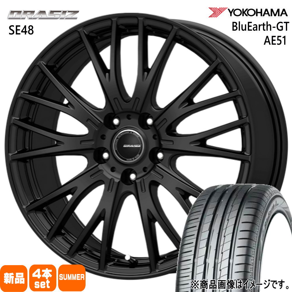 BluEarth - 215/40R18 89W XL ヨコハマ -GT AE51 夏用 朱夏タイア QRASIZ SE48 カローラルミオン ブレイド  18in タイヤ、ホイール-自動車