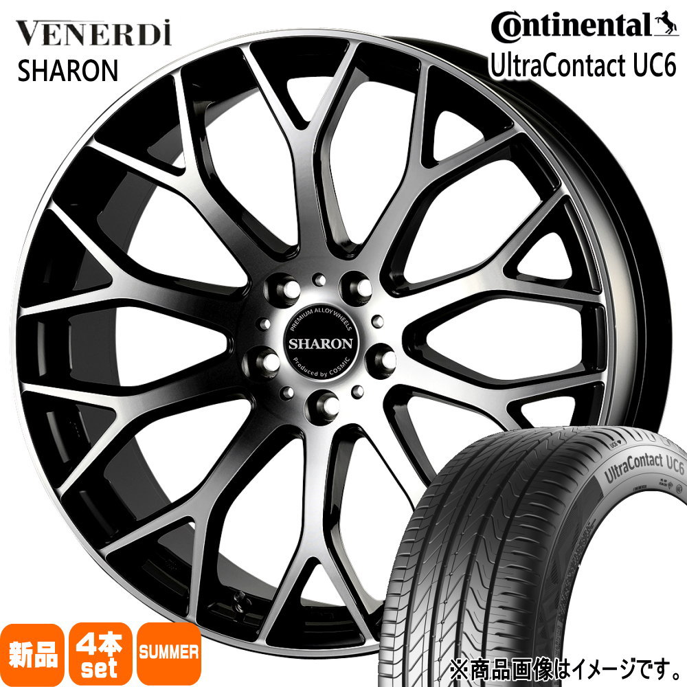 225/45R18 95W XL  コンチネンタル UltraContact UC6 夏用 サマータイヤ VENERDI SHARON 60系 プリウス ジューク アコード