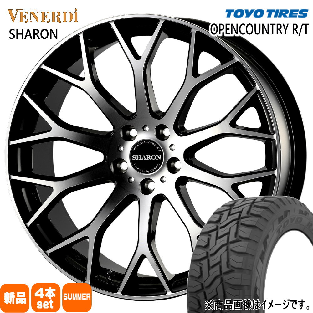 OPEN COUNTRY - 225/55R18 98Q トーヨータイヤ OPENCOUNTRY R/T 夏用 朱夏タイア VENERDI SHARON デリカD:5 アウトランダー  18in 車、バイク、自転車-夏タイヤ、ホイールセット-自動車