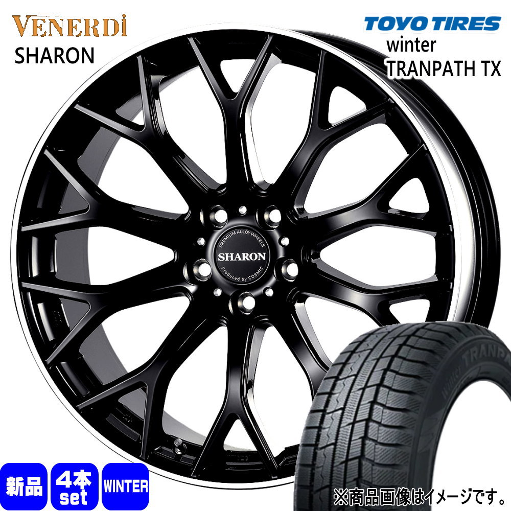 ウィンタートランパス - 235/50R18 97Q トーヨータイヤ WinterTRANPATH TX 冬用 スタッドレスタイヤ VENERDI SHARON ヴェルファイア 20系 30系  18in タイヤ、ホイール-自動車