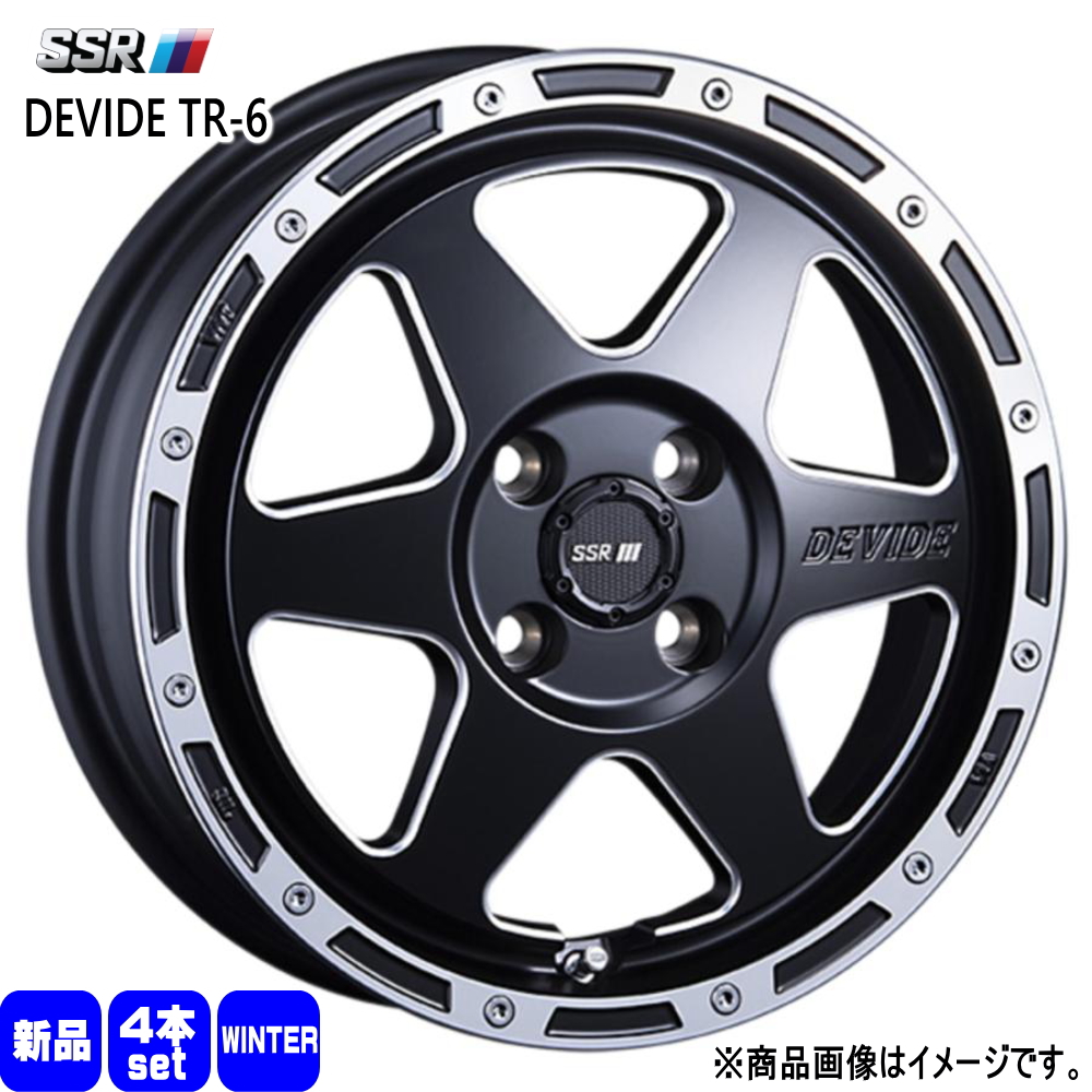 155/55R14  インポートタイア インポートタイア 冬用 スタッドレスタイヤ DEVIDE TR-6 耐久年数 ミラ ラパン 14in 冬タイヤ、ホイールセット-車、バイク、自転車