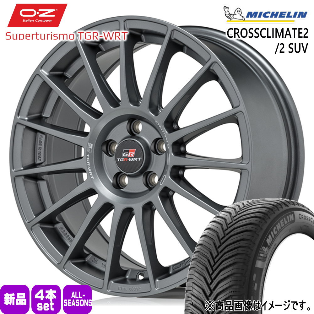 ミシュラン CROSSCLIMATE2 215/45R17 オールシーズンタイヤ OZ RACING TGR WRT 7.5J 5穴 5/114.3 17インチ トヨタ GRヤリス RS : tgr wrt rlg 1775455114 cc2 2154517 : タイヤショップ78 2号店