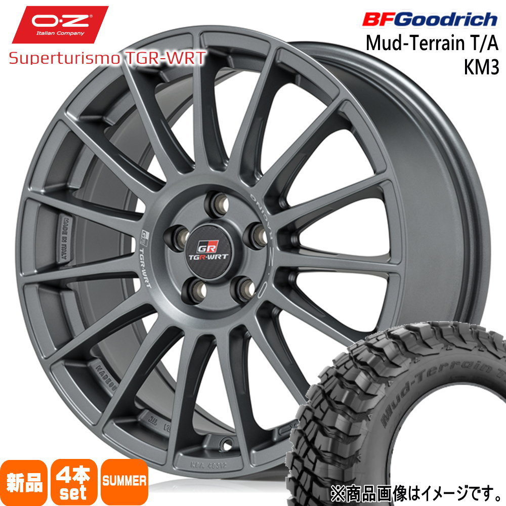 BFグッドリッチ マッドテレーン T/A KM3 245/65R17 夏タイヤ OZ RACING TGR WRT 7.5J 5穴 5/114.3 17インチ トヨタ RAV4 : tgr wrt rlg 1775455114 km3 2456517 : タイヤショップ78 2号店