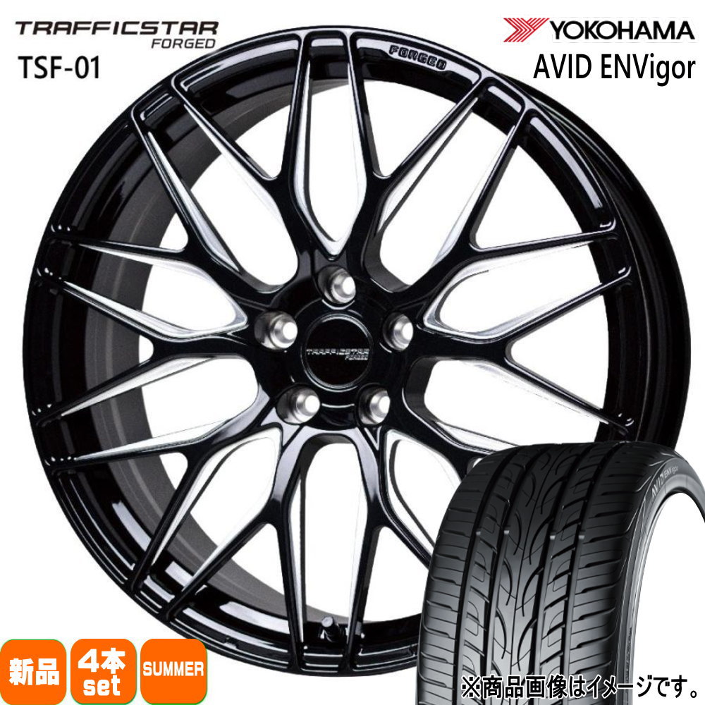 245/35R20 95W XL ヨコハマ AVID ENVigor S321 夏用 サマータイヤ TRAFFICSTAR FORGED TSF-01 20系 アルファード ヴェルファイア