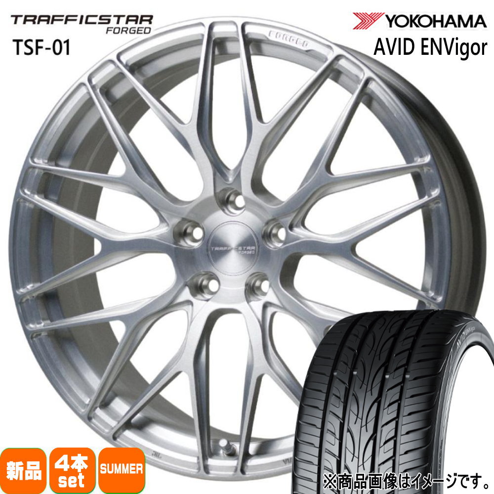 245/35R20 95W XL ヨコハマ AVID ENVigor S321 夏用 サマータイヤ TRAFFICSTAR FORGED TSF-01 20系 アルファード ヴェルファイア