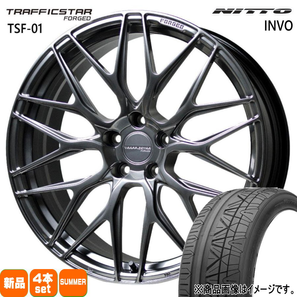 245/35R21 96W XL ニットー INVO 夏用 サマータイヤ TRAFFICSTAR FORGED TSF-01 30系 アルファード ハリアー