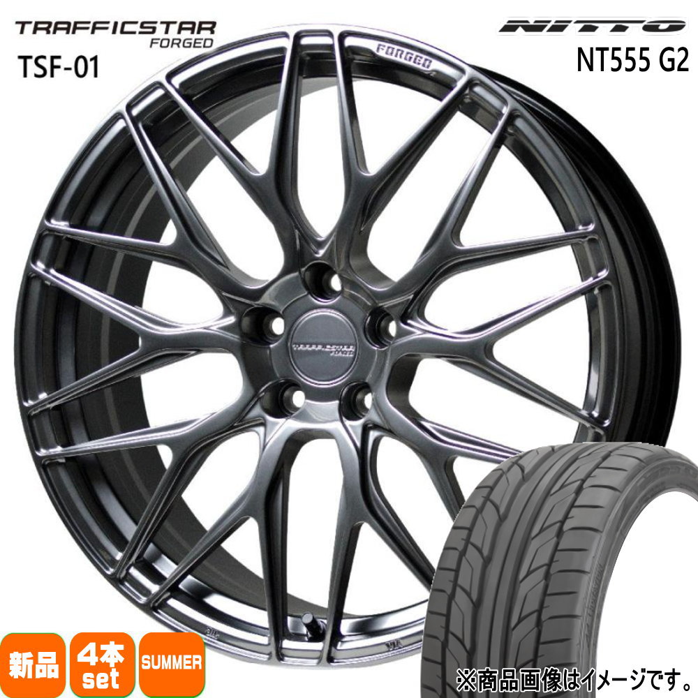 245/35R20 95Y XL ニットー NT555G2 夏用 サマータイヤ TRAFFICSTAR FORGED TSF-01 20系 アルファード ヴェルファイア