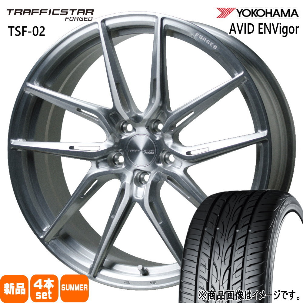 235/40R19 96W XL ヨコハマ AVID ENVigor S321 夏用 サマータイヤ TRAFFICSTAR FORGED TSF-02 カムリ マークX