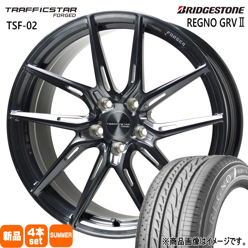 ブリヂストン レグノ GRV2 245/40R19 夏タイヤ TRAFFICSTAR TSF 02 F:8.0J R:9.0J 5穴 5/114.3 19インチ 20系 アルファード ヴェルファイア : tsf02 brsc 19803590385114 grv2 2454019 : タイヤショップ78 2号店