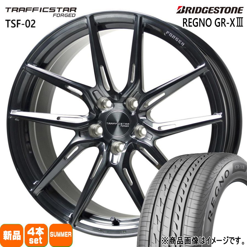 195/50R19 88H ブリヂストン REGNO GR-X3 夏用 サマータイヤ TRAFFICSTAR FORGED TSF-02 60系 プリウス