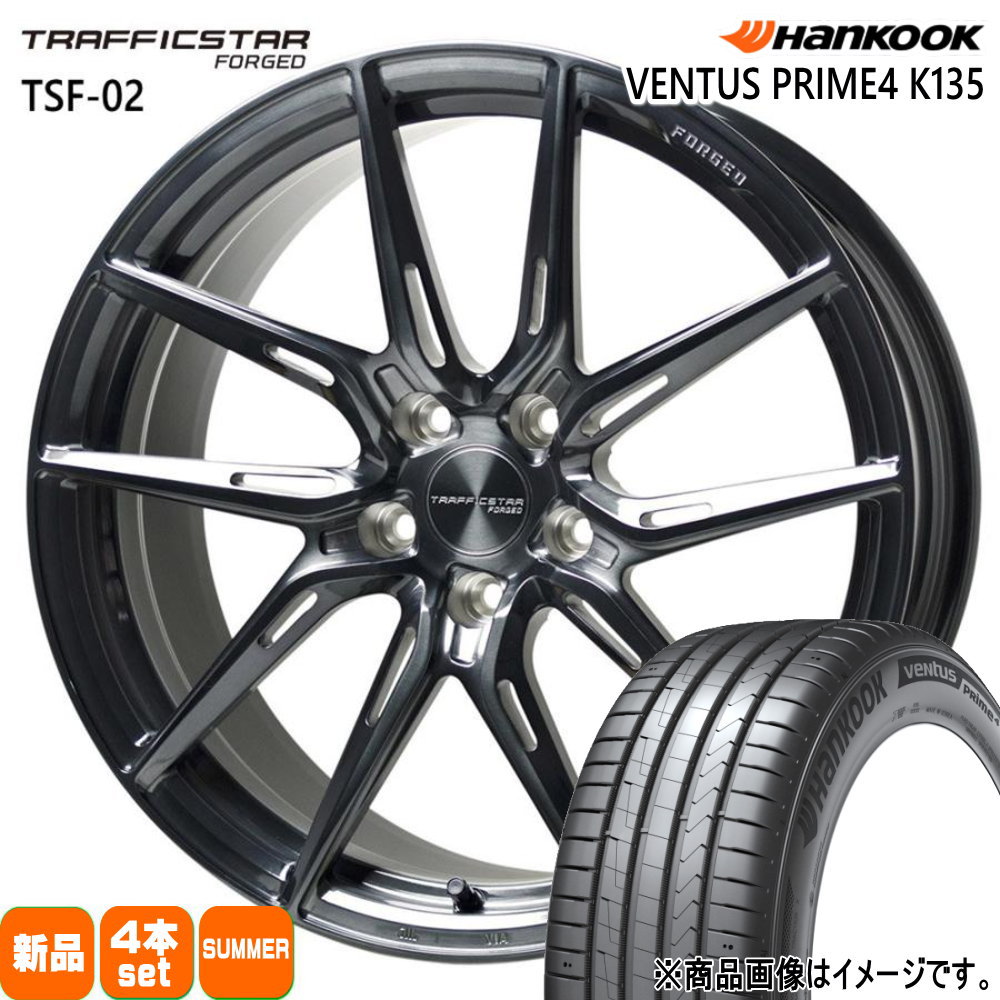 225/55R19  ハンコック VENTUS Prime4 SUV K135A 夏用 サマータイヤ TRAFFICSTAR FORGED TSF-02 ハリアー