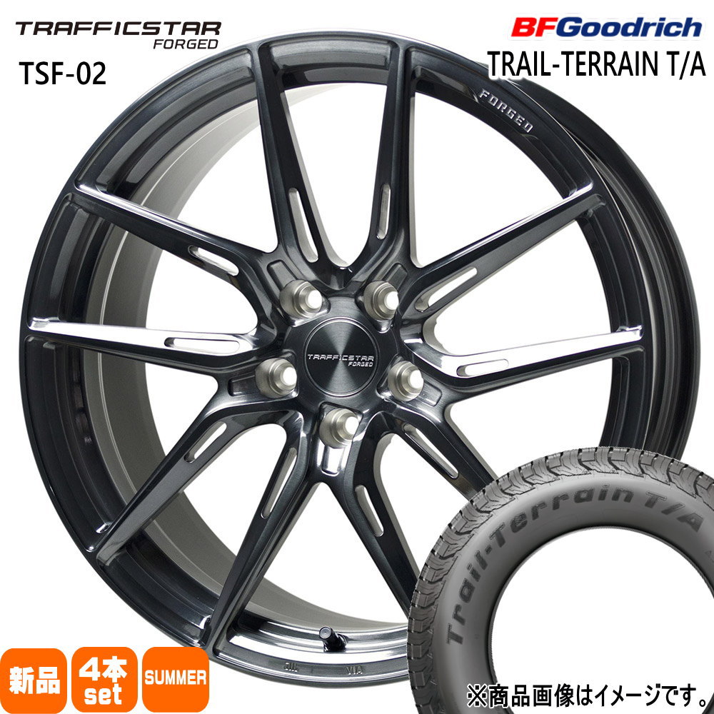 BFグッドリッチ トレールテレーン T/A 235/55R19 夏タイヤ TRAFFICSTAR TSF 02 8.0J 5穴 5/114.3 19インチ RAV4 GN系 アウトランダー クラウンスポーツ : tsf02 brsc 1980355114 ttb 2355519 : タイヤショップ78 2号店