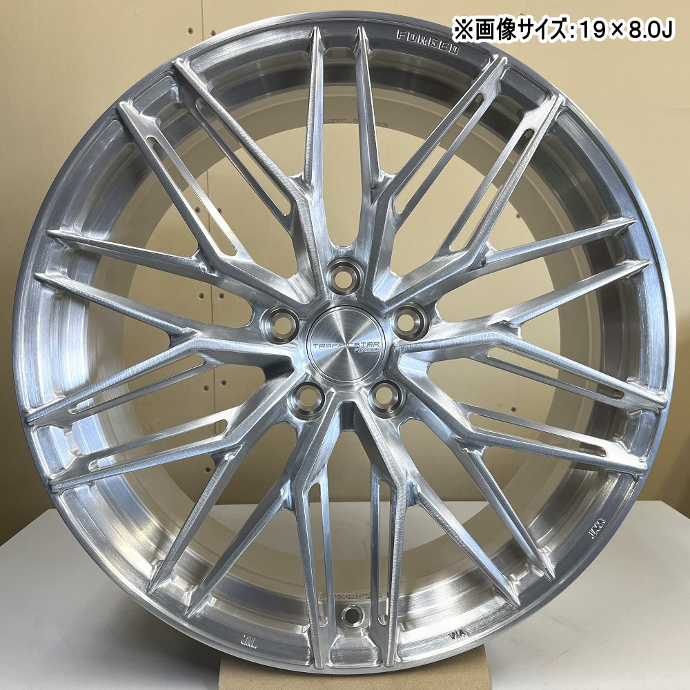 225/40R19 93W XL ヨコハマ ADVAN NEOVA AD09 夏用 サマータイヤ TRAFFICSTAR FORGED TSF-03 クラウン 60系プリウスの画像